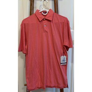 Johnnie-O West Coast Prep Coral Reefer Mens Polo Shirt size Small New with Tag